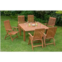 MERXX Gartenmöbelset »Comodoro«, 6 Sitzplätze, Eukalyptusholz – beige MERXX Gartenmöbelset »Comodoro«, 6 Sitzplätze, Eukalyptusholz – beige