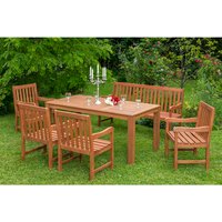 MERXX Gartenmöbelset »Santos«, 7 Sitzplätze, Eukalyptusholz – beige Rabatt: 13 % MERXX Gartenmöbelset »Santos«, 7 Sitzplätze, Eukalyptusholz – beige Rabatt: 13 %