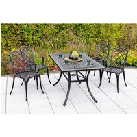 MERXX Gartenmöbelset »Rhodos«, 4 Sitzplätze, Aluminium – grau MERXX Gartenmöbelset »Rhodos«, 4 Sitzplätze, Aluminium – grau