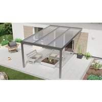 GARDENDREAMS Terrassenüberdachung »Expert«, BxT: 300 x 400 cm, grau / RAL9007 GARDENDREAMS Terrassenüberdachung »Expert«, BxT: 300 x 400 cm, grau / RAL9007