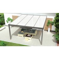 GARDENDREAMS Terrassenüberdachung »Expert«, BxT: 400 x 400 cm, grau / RAL9007 GARDENDREAMS Terrassenüberdachung »Expert«, BxT: 400 x 400 cm, grau / RAL9007