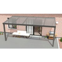 GARDENDREAMS Terrassenüberdachung »Legend«, BxT: 500 x 350 cm, grau / RAL9007 GARDENDREAMS Terrassenüberdachung »Legend«, BxT: 500 x 350 cm, grau / RAL9007