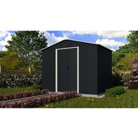 PERGART Gerätehaus »Düsseldorf II«, Metall, BxHxT: 236 x 190 x 174 cm (Außenmaße) – grau PERGART Gerätehaus »Düsseldorf II«, Metall, BxHxT: 236 x 190 x 174 cm (Außenmaße) – grau