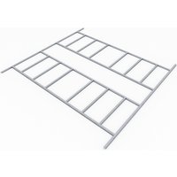 PERGART Fundament »Dresden II«, Stahl, BxL: 291 x – silberfarben PERGART Fundament »Dresden II«, Stahl, BxL: 291 x – silberfarben