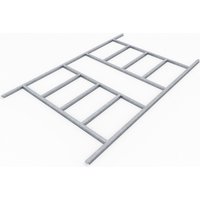 PERGART Fundament »Frankfurt II«, Stahl, BxL: 224 x – silberfarben PERGART Fundament »Frankfurt II«, Stahl, BxL: 224 x – silberfarben