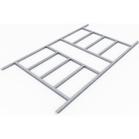 PERGART Fundament »Lübeck«, BxLxH: 2240 x 1810 x 26 mm, Stahl – silberfarben PERGART Fundament »Lübeck«, BxLxH: 2240 x 1810 x 26 mm, Stahl – silberfarben