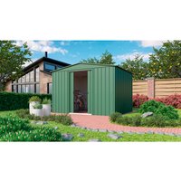 Globel Gerätehaus »Dream«, Stahl, Satteldach, 8,82 m², BxT: 308 x 309 cm, jade – gruen Rabatt: 10 % Globel Gerätehaus »Dream«, Stahl, Satteldach, 8,82 m², BxT: 308 x 309 cm, jade – gruen Rabatt: 10 %