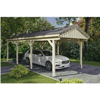 SKANHOLZ Carport »Fichtelberg«, BxT: 317 x 808 cm, Firsthöhe: 303 cm, unbehandelt – beige SKANHOLZ Carport »Fichtelberg«, BxT: 317 x 808 cm, Firsthöhe: 303 cm, unbehandelt – beige