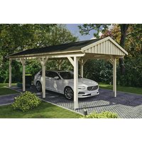 SKANHOLZ Carport »Fichtelberg«, BxT: 317 x 808 cm, Firsthöhe: 303 cm, unbehandelt – beige SKANHOLZ Carport »Fichtelberg«, BxT: 317 x 808 cm, Firsthöhe: 303 cm, unbehandelt – beige