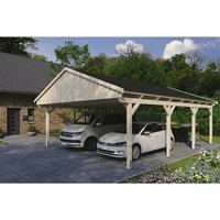 SKANHOLZ Carport »Fichtelberg«, BxT: 618 x 808 cm, Firsthöhe: 362 cm, unbehandelt – beige SKANHOLZ Carport »Fichtelberg«, BxT: 618 x 808 cm, Firsthöhe: 362 cm, unbehandelt – beige