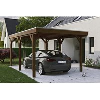 SKANHOLZ Carport »Grunewald«, BxT: 321 x 554 cm, Firsthöhe: 243 cm, lasiert – braun SKANHOLZ Carport »Grunewald«, BxT: 321 x 554 cm, Firsthöhe: 243 cm, lasiert – braun