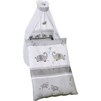 roba Kinderbettgarnitur »Jumbo twins grau«, Baumwolle, grau roba Kinderbettgarnitur »Jumbo twins grau«, Baumwolle, grau