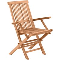 Möbilia Gartensessel, Holz, BxH: 55,5 x 89 cm – beige Möbilia Gartensessel, Holz, BxH: 55,5 x 89 cm – beige
