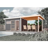 KARIBU Anbaudach, BxT: 330 x 239 cm, fichtenholz – weiss | Fichte KARIBU Anbaudach, BxT: 330 x 239 cm, fichtenholz – weiss | Fichte