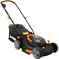 WORX Akku-Rasenmäher »WG743E«, 40 V, 4 Ah, Schnittbreite: 40 cm, mit Akku – bunt Rabatt: 39 % WORX Akku-Rasenmäher »WG743E«, 40 V, 4 Ah, Schnittbreite: 40 cm, mit Akku – bunt Rabatt: 39 %
