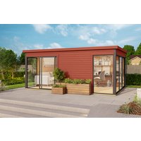 LASITA MAJA Gartenhaus »Domeo 3«, Holz, BxHxT: 509 x 239.4 x 322 cm (Außenmaße) – rot LASITA MAJA Gartenhaus »Domeo 3«, Holz, BxHxT: 509 x 239.4 x 322 cm (Außenmaße) – rot