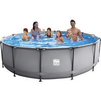 HAPPY PEOPLE Stahlrahmen-Pool, grau, ØxH: 540 x 122 cm Rabatt: 17 % HAPPY PEOPLE Stahlrahmen-Pool, grau, ØxH: 540 x 122 cm Rabatt: 17 %