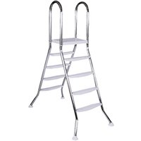 STEINBACH Aufstellbeckenleiter »Steinbach«, silberfarben, für Stahlwandpool, Aufstellpool STEINBACH Aufstellbeckenleiter »Steinbach«, silberfarben, für Stahlwandpool, Aufstellpool