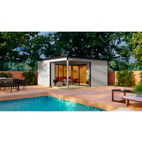 LASITA MAJA Gartenhaus »Domeo 6 Loggia«, Holz, BxHxT: 500 x 250.8 x 500 cm (Außenmaße) – grau LASITA MAJA Gartenhaus »Domeo 6 Loggia«, Holz, BxHxT: 500 x 250.8 x 500 cm (Außenmaße) – grau