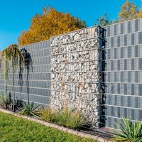 Wilk Gabionenzaun, BxTxH: 120 x 25 x 180 cm, Mascheinweite: 4,5 cm, feuerverzinkter Stahl – silberfarben Rabatt: 18 % Wilk Gabionenzaun, BxTxH: 120 x 25 x 180 cm, Mascheinweite: 4,5 cm, feuerverzinkter Stahl – silberfarben Rabatt: 18 %