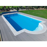 KWAD Rechteckpool, weiß, BxHxL: 350 x 150 x 700 cm – weiss KWAD Rechteckpool, weiß, BxHxL: 350 x 150 x 700 cm – weiss