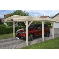 Mr. GARDENER Einzelcarport »Modern 1«, Außenmaß BxT: 360 x 510 cm, braun, Holzart: Fichte – beige Mr. GARDENER Einzelcarport »Modern 1«, Außenmaß BxT: 360 x 510 cm, braun, Holzart: Fichte – beige