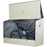 Trimetals Fahrradbox, 196 x 133 x 89 cm (BxHxT), für bis zu 3 Fahrräder – beige Trimetals Fahrradbox, 196 x 133 x 89 cm (BxHxT), für bis zu 3 Fahrräder – beige