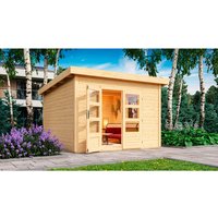 KARIBU Gartenhaus »Northeim 3«, Holz, BxHxT: 309 x 238 x 309 cm (Außenmaße inkl. Dachüberstand) – grau KARIBU Gartenhaus »Northeim 3«, Holz, BxHxT: 309 x 238 x 309 cm (Außenmaße inkl. Dachüberstand) – grau