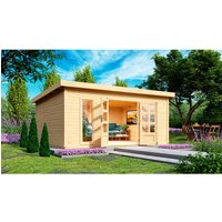 KARIBU Gartenhaus »Northeim 6«, Holz, BxHxT: 490 x 231 x 375 cm (Außenmaße) – beige KARIBU Gartenhaus »Northeim 6«, Holz, BxHxT: 490 x 231 x 375 cm (Außenmaße) – beige