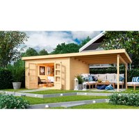 KARIBU Gartenhaus »Venlo C«, Holz, BxHxT: 665 x 229,5 x 369 cm (Außenmaße inkl. Dachüberstand) – beige KARIBU Gartenhaus »Venlo C«, Holz, BxHxT: 665 x 229,5 x 369 cm (Außenmaße inkl. Dachüberstand) – beige