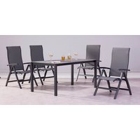 BEST Diningset »Larino«, 5-tlg., Aluminium – grau BEST Diningset »Larino«, 5-tlg., Aluminium – grau