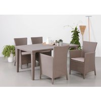 BEST Diningset »Napoli«, 9-tlg., Kunststoff – beige Rabatt: 17 % BEST Diningset »Napoli«, 9-tlg., Kunststoff – beige Rabatt: 17 %