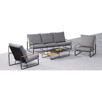 BEST Loungemöbel-Gruppe »Portofino«, 5-tlg., Edelstahl – grau BEST Loungemöbel-Gruppe »Portofino«, 5-tlg., Edelstahl – grau