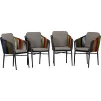 acamp® Stapelsessel-Set »MANHATTAN«, 4 Sitzplätze, Aluminium, inkl. Auflagen – grau | bunt Rabatt: 39 % acamp® Stapelsessel-Set »MANHATTAN«, 4 Sitzplätze, Aluminium, inkl. Auflagen – grau | bunt Rabatt: 39 %