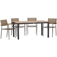 acamp® Sessel-Set »SKYE«, 4 Sitzplätze, Polyester – silberfarben acamp® Sessel-Set »SKYE«, 4 Sitzplätze, Polyester – silberfarben