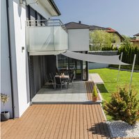 WINDHAGER Sonnensegel, Quadratisch – grau WINDHAGER Sonnensegel, Quadratisch – grau