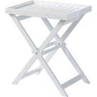 Cinas Serviertisch, BxHxT: 60 x 65 x 40 cm, Tischplatte: Mahagoniholz – weiss Cinas Serviertisch, BxHxT: 60 x 65 x 40 cm, Tischplatte: Mahagoniholz – weiss