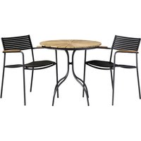 Cinas Gartenmöbelset, Holz, 3-teilig – grau Cinas Gartenmöbelset, Holz, 3-teilig – grau