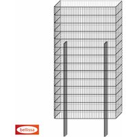 BELLISSA Gabione »Limes Pico«, BxHxL: 23 x 210 x 115 cm, Stahl – silberfarben BELLISSA Gabione »Limes Pico«, BxHxL: 23 x 210 x 115 cm, Stahl – silberfarben