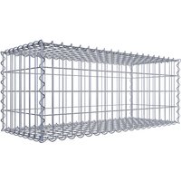 Gabiona Gabione, silbergrau, Maschenweite 5 cm x 10 cm, Spirale – silberfarben Gabiona Gabione, silbergrau, Maschenweite 5 cm x 10 cm, Spirale – silberfarben