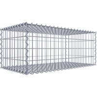 Gabiona Gabione, silbergrau, Maschenweite 5 cm x 10 cm, Spirale – silberfarben Gabiona Gabione, silbergrau, Maschenweite 5 cm x 10 cm, Spirale – silberfarben