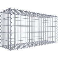 Gabiona Gabione, silbergrau, Maschenweite 5 cm x 10 cm, Spirale – silberfarben Gabiona Gabione, silbergrau, Maschenweite 5 cm x 10 cm, Spirale – silberfarben