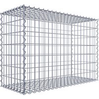 Gabiona Gabione, silbergrau, Maschenweite 5 cm x 10 cm, Spirale – silberfarben Gabiona Gabione, silbergrau, Maschenweite 5 cm x 10 cm, Spirale – silberfarben