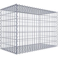 Gabiona Gabione, silbergrau, Maschenweite 5 cm x 10 cm, Spirale – silberfarben Gabiona Gabione, silbergrau, Maschenweite 5 cm x 10 cm, Spirale – silberfarben