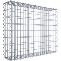 Gabiona Gabione, silbergrau, Maschenweite 5 cm x 10 cm, Spirale – silberfarben Gabiona Gabione, silbergrau, Maschenweite 5 cm x 10 cm, Spirale – silberfarben