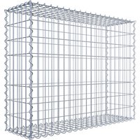 Gabiona Gabione, silbergrau, Maschenweite 5 cm x 10 cm, Spirale – silberfarben Gabiona Gabione, silbergrau, Maschenweite 5 cm x 10 cm, Spirale – silberfarben