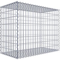 Gabiona Gabione, silbergrau, Maschenweite 5 cm x 10 cm, Spirale – silberfarben Gabiona Gabione, silbergrau, Maschenweite 5 cm x 10 cm, Spirale – silberfarben