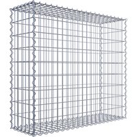 Gabiona Gabione, silbergrau, Maschenweite 5 cm x 10 cm, Spirale – silberfarben Gabiona Gabione, silbergrau, Maschenweite 5 cm x 10 cm, Spirale – silberfarben