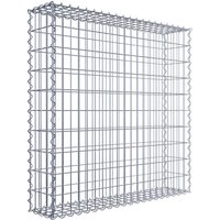 Gabiona Gabione, silbergrau, Maschenweite 5 cm x 10 cm, Spirale – silberfarben Gabiona Gabione, silbergrau, Maschenweite 5 cm x 10 cm, Spirale – silberfarben