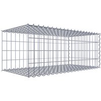 Gabiona Gabione, silbergrau, Maschenweite 5 cm x 10 cm, Spirale – silberfarben Gabiona Gabione, silbergrau, Maschenweite 5 cm x 10 cm, Spirale – silberfarben